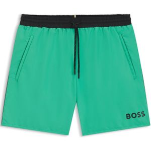 Bright Green - Zwembroek - Elastisch - Met Koord - Achterzak