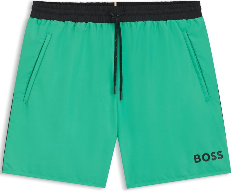 Bright Green - Zwembroek - Elastisch - Met Koord - Achterzak