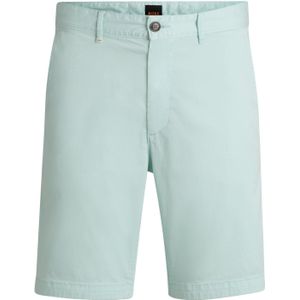 BOSS - Slim-fit Shorts - Katoenen Twill - Met Stretch
