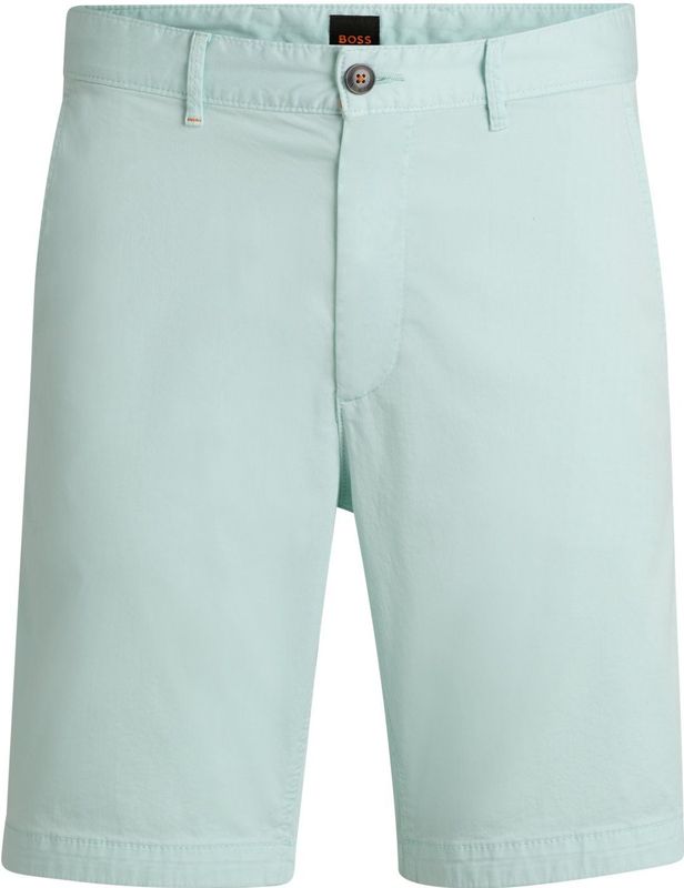 BOSS - Slim-fit Shorts - Katoenen Twill - Met Stretch