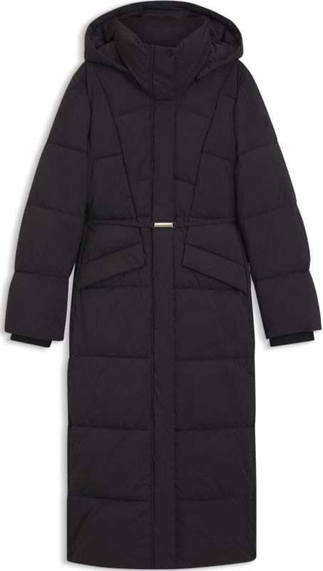 BOSS - Lange Gewatteerde Mantel - Regular Fit - Met Metallic Riemdetail