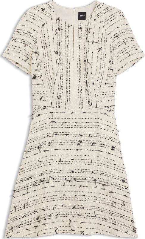 BOSS Jurk 'Datarni1'  lichtbeige / zwart