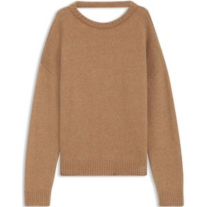HUGO - Sarcis - Trui - Camel - Losse Pasvorm - Lange Mouw