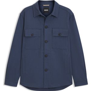 Relaxed-fit overshirt van stretchkatoenen twill