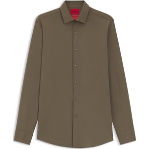 Slim-fit overhemd van stretchtwill