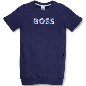 T-shirtjurk van sweatstof met 3D-logo voor kinderen