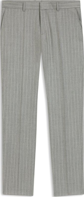 BOSS - Pantalon - Scheerwol - Met Strepen