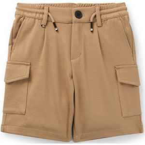 Cargoshort voor kinderen van stretchmateriaal met trekkoord aan de tailleband