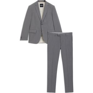 Slim-fit pak van stretchmateriaal met microdessin