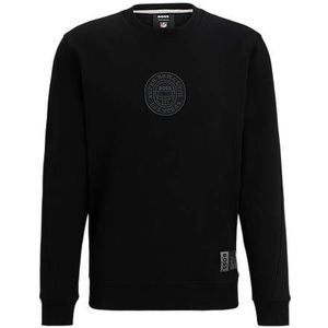 BOSS x NFL-sweatshirt van een katoenmix met metallic print