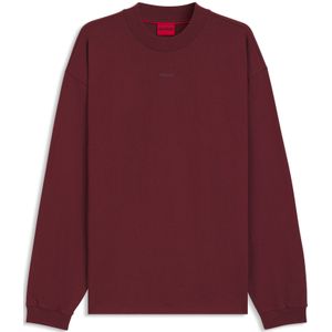 HUGO - T-shirt - Katoenen Jersey - Relaxed-fit - Lange Mouwen - Logoprint