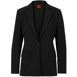 Regular-fit blazer met notch-revers