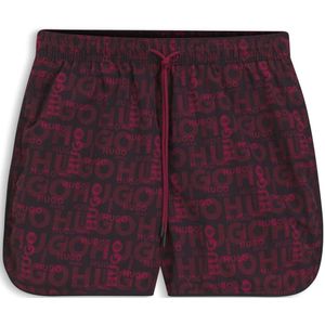 Zwemshort met afgeronde zoom en seizoensprint