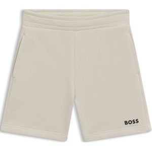 Shorts voor kinderen van fleece van katoenmix met logoprint