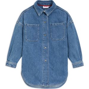 Loose-fit denim overhemd voor kinderen