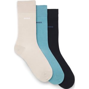 BOSS - Sokken - Open Miscellaneous 962 - 3 Paar - Lang Model - Geribd