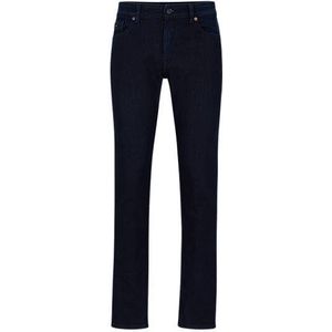 Slim-fit jeans van blauw comfortabel stretchdenim