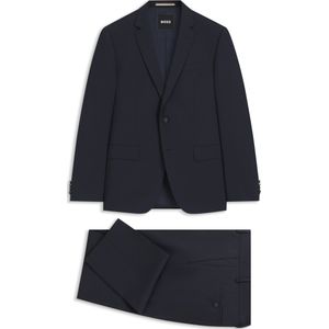 Tweedelig slim-fit pak van stretchwol