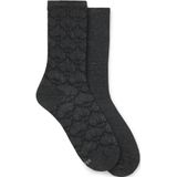 BOSS - Sokken - Katoenmix - Set van 2 Paar - Glanzend/Gestructureerd