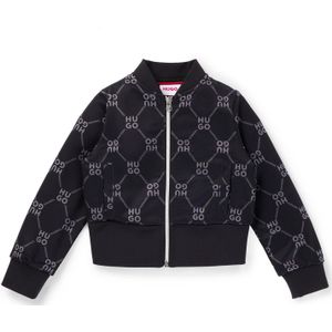 Kindervest van fleece met tweedelige logo’s