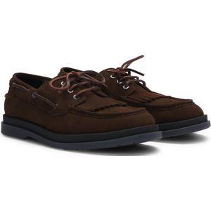 Mocassins van suède met franjes