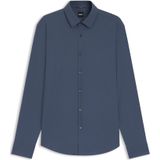 Regular-fit overhemd van hoogwaardige stretchjersey