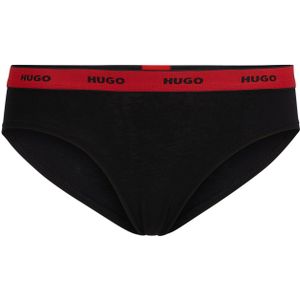 HUGO - Slip - Stretchkatoen - Met Herhaalde Logo’s op Tailleband