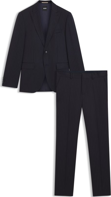 Regular fit pantalon van pure scheerwol, model 'JECKSON'