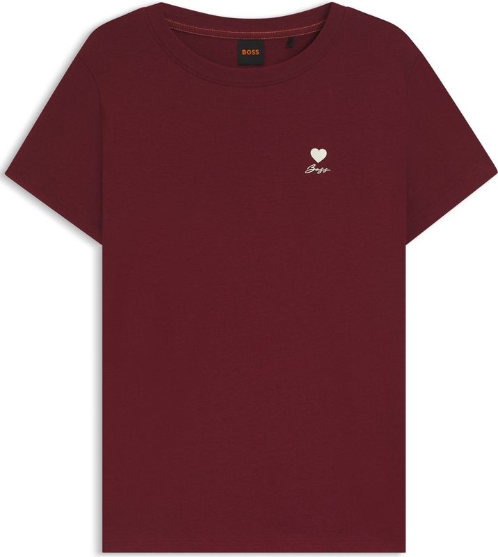 BOSS - T-shirt - Wit - Katoen - Artwork