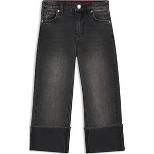 Relaxed-fit kinderjeans met brede manchetten onderaan de pijpen