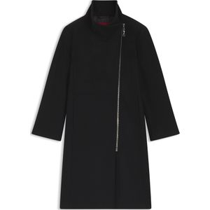 HUGO - Regular-fit Mantel - Asymmetrische Ritssluiting - Winterjassen