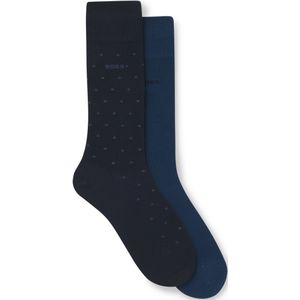 Set van twee paar sokken in standaardlengte met logo’s