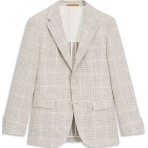 Regular-fit blazer van geruit materiaal