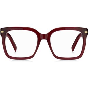 BOSS - Optisch Montuur - Bordeauxrood - Acetaat - Goudkleurige Scharnieren