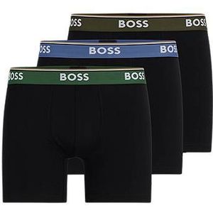 Set van drie boxershorts met logo van stretchkatoen