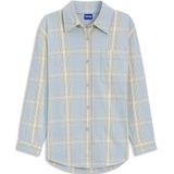 Hugo - Ecristy B 10271682 01 - Bloes - Blauw - Oversized Pasvorm - Katoen