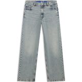 Relaxed-fit jeans van stevige, oceaanblauw denim