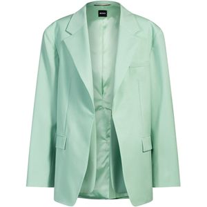 Oversized-fit blazer van scheerwol