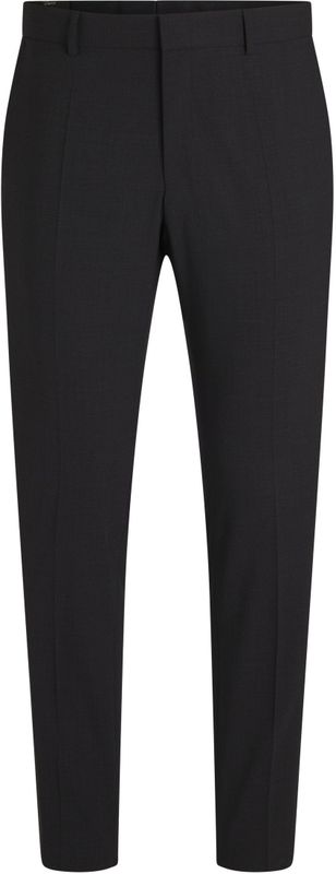 BOSS - Slim-fit Broek - Scheerwol - Stretch