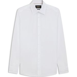 Slim-fit overhemd van Italiaanse katoenen popeline