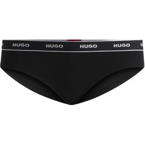 Slip van stretchkatoen met herhaalde logo’s op tailleband