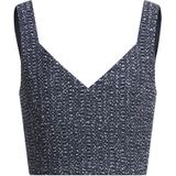 Maatwerktop van tweekleurig gehaakt tweed