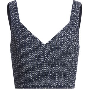 Maatwerktop van tweekleurig gehaakt tweed