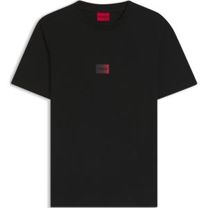 T-shirt van katoenen jersey met verlopend logolabel