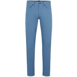 Slim-fit jeans van licht satijnen stretchdenim