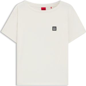 Pyjamashirt van een modalmix met logoprint