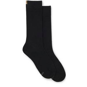 Set van twee paar sokken met ribstructuur in standaardlengte