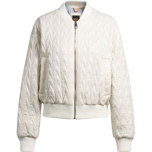 Waterafstotend, doorgestikt bomberjack met wattering