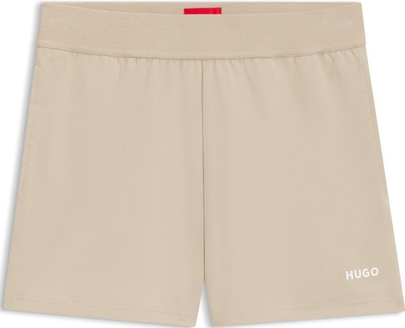 HUGO Womenswear - Regular-fit Loungeshorts - Korte Broek - Blauw - Stretchjersey