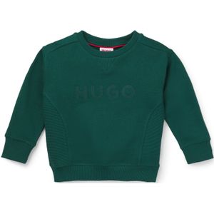 Sweatshirt voor kinderen van een katoenmix met logostiksel